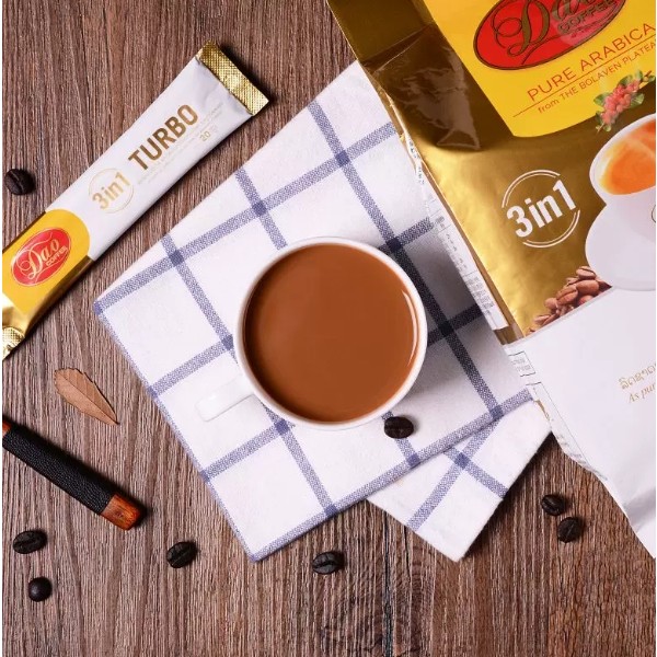 Laos imported Dao brand turbo golden 3-in-1 instant coffee classic original flavor 600g/30 cups