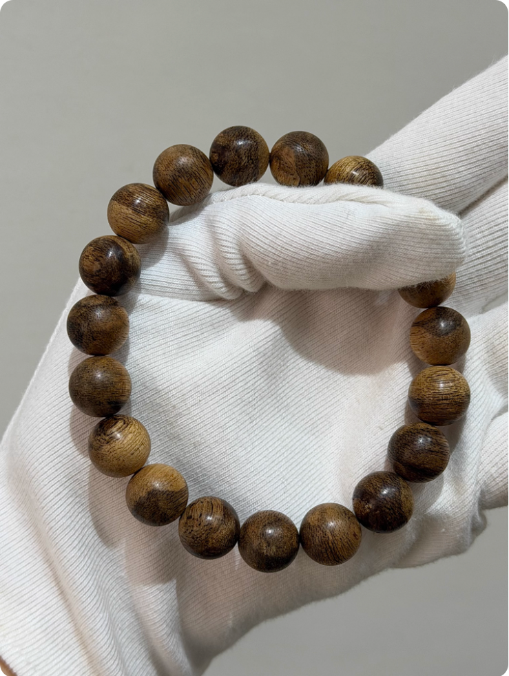 天然野老挝惠安1.1cm沉香手串男女款